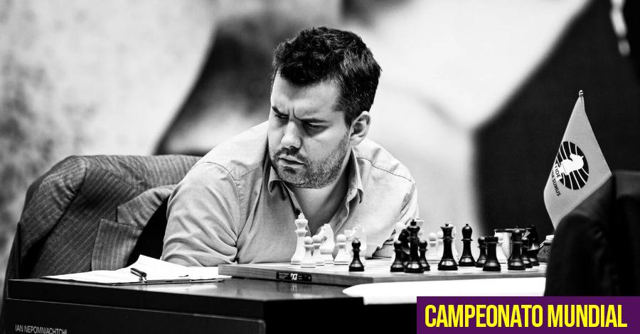 Mundial de Xadrez Rodada 1: Caruana em Dificuldades mas Segura Empate  contra Carlsen 